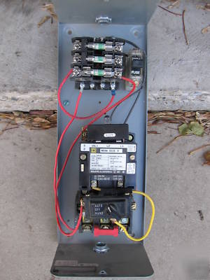 Square d starter with enclosure, transformer