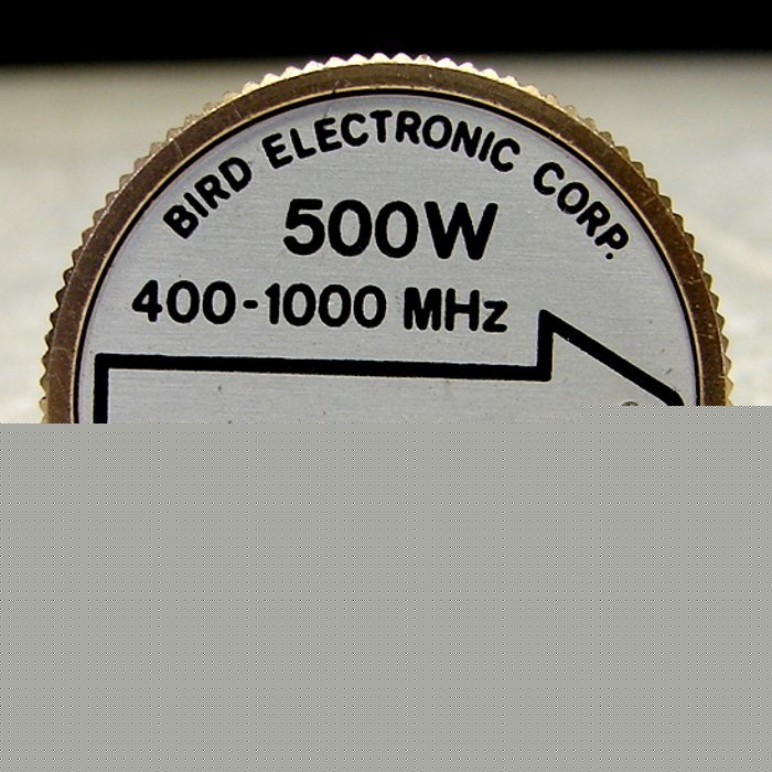 Bird 500 watt slug for rf power meters .4-1GHZ 500E
