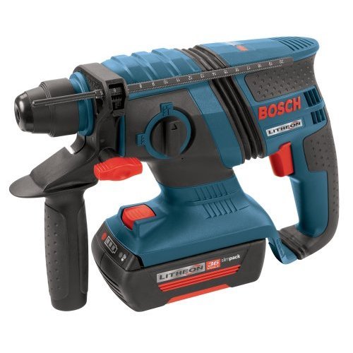 Bosch 11536C-2 36V litheon rotary hammer w/ 2 batteries