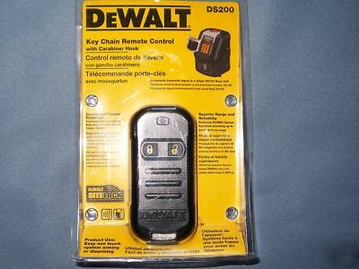 Dewalt DS200 key chain remote control w/carabiner hook