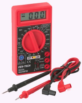 Digital multimeter ampmeter voltmeter centech