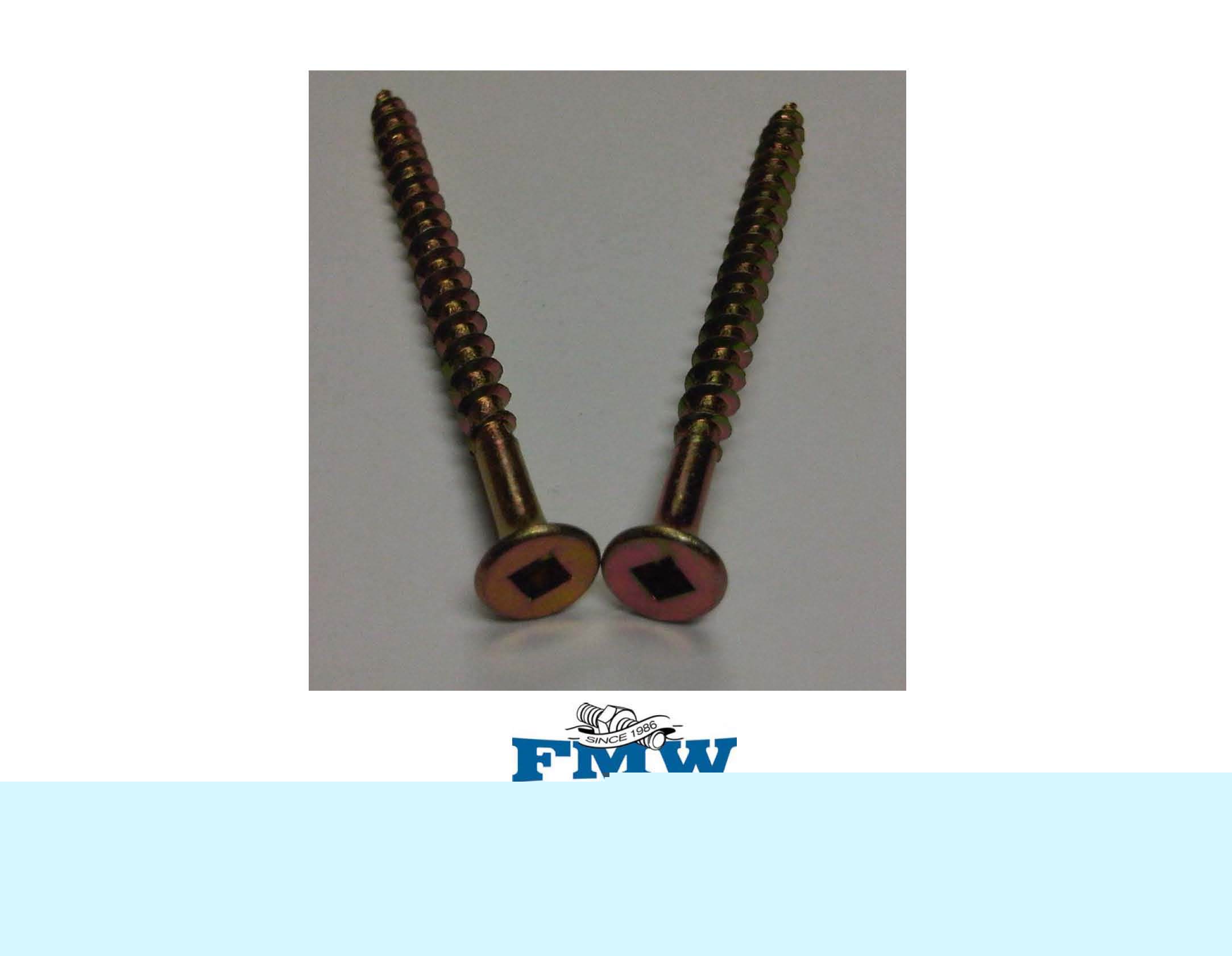 8 x 3 square drywall/decking screw yel zinc 2000