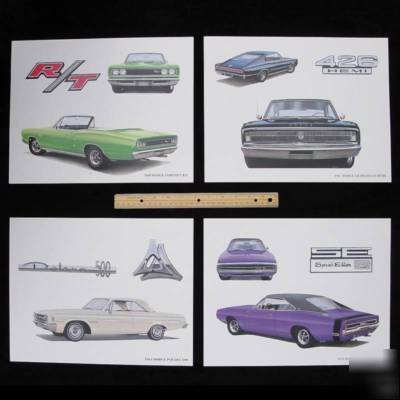 Hemi art mopardealer dodge plymouth amc chrysler nascar