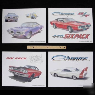 Hemi art mopardealer dodge plymouth amc chrysler nascar