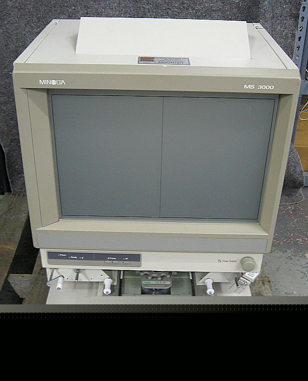 Minolta MS3000 microfilm/microfiche viewer/scanner 3000