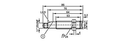 New ifm efector thru-beam visable laser sensor OG0030 