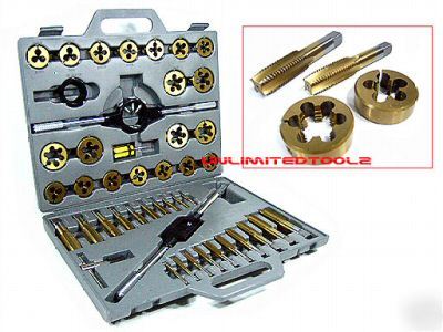 45 pcs large titanium tungsten tap and die standard