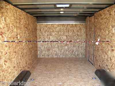 18' enclosed motorcycle quad toy hauler rhino trailer 