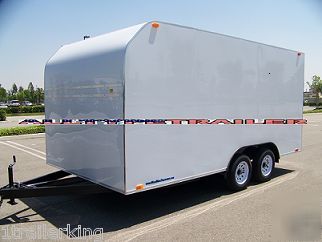 18' enclosed motorcycle quad toy hauler rhino trailer 