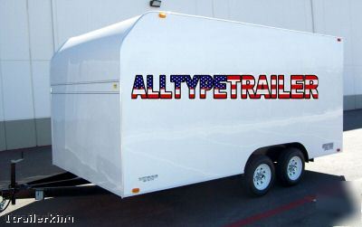 18' enclosed motorcycle quad toy hauler rhino trailer 