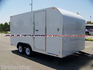18' enclosed motorcycle quad toy hauler rhino trailer 