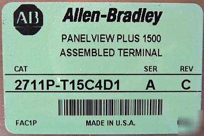 Allen bradley 2711P-T15C4D1 a 2711PT15C4D1 panelview +