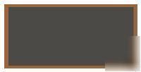 Green hardwood framed chalkboard sign w marker 24 x 4