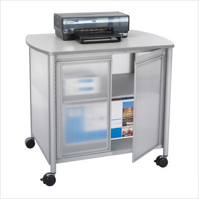 Impromptu deluxe machine stand with doors in gray