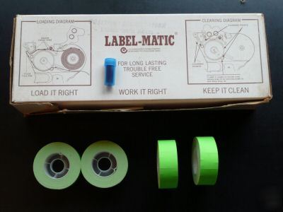 Labels 3/4 x 13/16 inch. for use in label matic