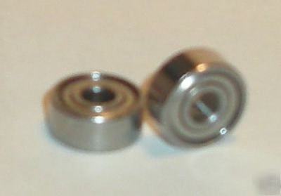 New (10) R2-zz shielded ball bearings, 1/8 x 3/8