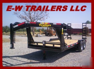 New 2010 20' gooseneck lowboy trailer 