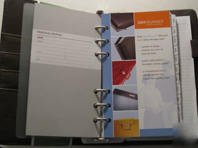 New dayrunner slim undated planner organizer day runner