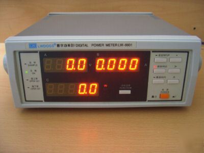 New digital ac power/ monitor meter, v/a/freq/pf/power