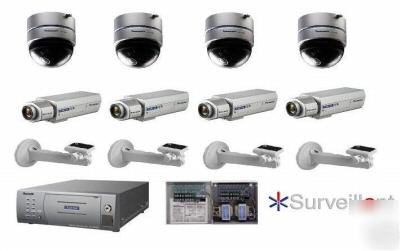 Panasonic 8-camera ip poe package NF284 NP244 ND200-240