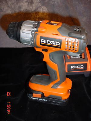 Ridgid drill & driver combo set 18V / 12V charger great