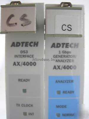 Spirent adtech ax/4000 400302 & 401400 modules