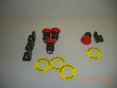 T & e telemecanique emergency stop pb twist to release