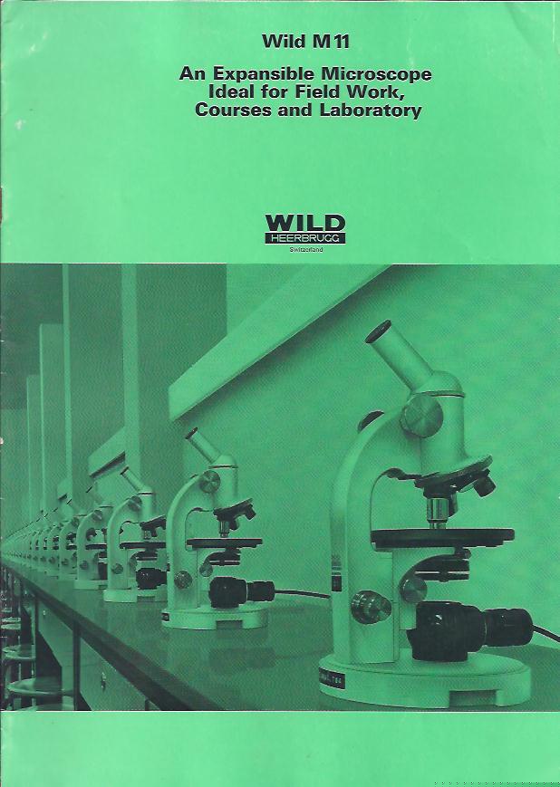 Wild heerbrugg M11 microscope original brochure.