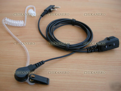 Covert ptt/vox earpiece for kenwood radio [2PIN]