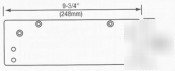 Drop plate aluminum 7788 for norton closer 7500/7700