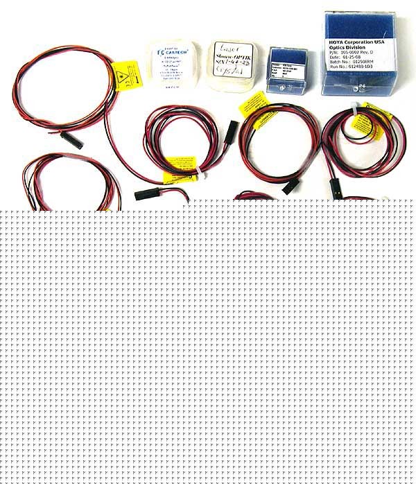 Lot 16 coherent castech laser kdp crystal optics cables