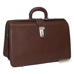 New korchmar la romana framed brief bag - brown B11...