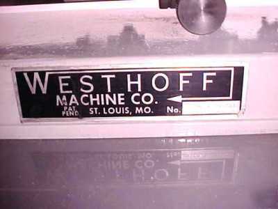 Westhoff super sensitive edm electrode drill press