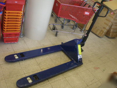 10 available -- heavy duty 5500 lb used pallet jacks