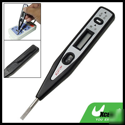Digital voltage tester ac dc with lamp indicator