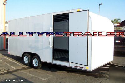 Enclosed motorcycle atv utv car hauler utility trailer