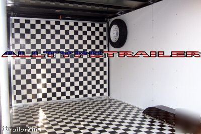 Enclosed motorcycle atv utv car hauler utility trailer