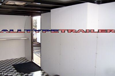 Enclosed motorcycle atv utv car hauler utility trailer