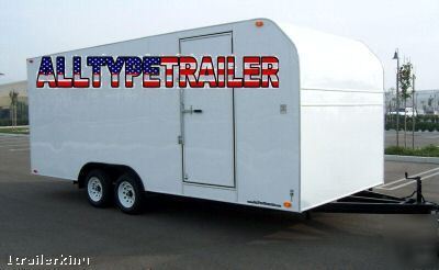 Enclosed motorcycle atv utv car hauler utility trailer