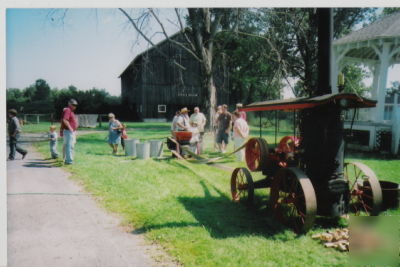 Farm eguipment steam engine stationary traction antique