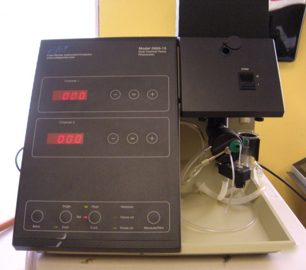 Photometer dual channel flame cole parmer 2655-10