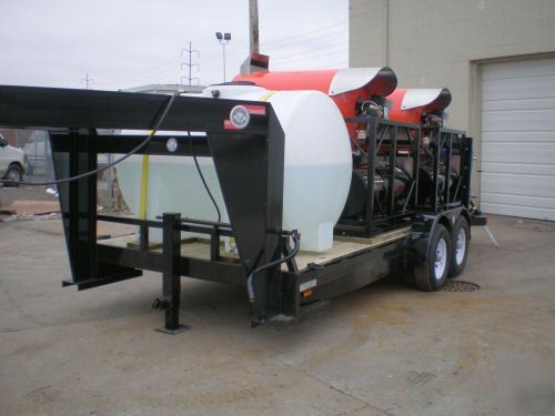 Pressure washer hot water, trailer mounted, washers