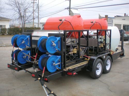 Pressure washer hot water, trailer mounted, washers