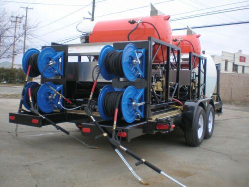 Pressure washer hot water, trailer mounted, washers