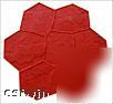 Random stone 18 pc concrete stamp set free grout tools