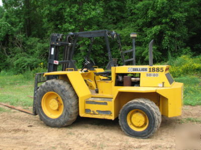 Sellick sd-80 roughterrain forklift 8000 cap. 2003 mdl