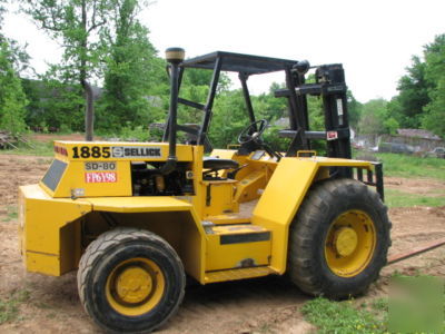 Sellick sd-80 roughterrain forklift 8000 cap. 2003 mdl