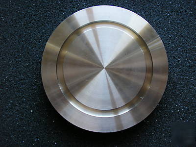 Vacuum fitting, blank flange, nw-80, stainless steel