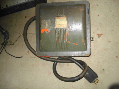Westinghouse motor control box off hendey lathe 3 phase