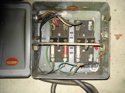 Westinghouse motor control box off hendey lathe 3 phase